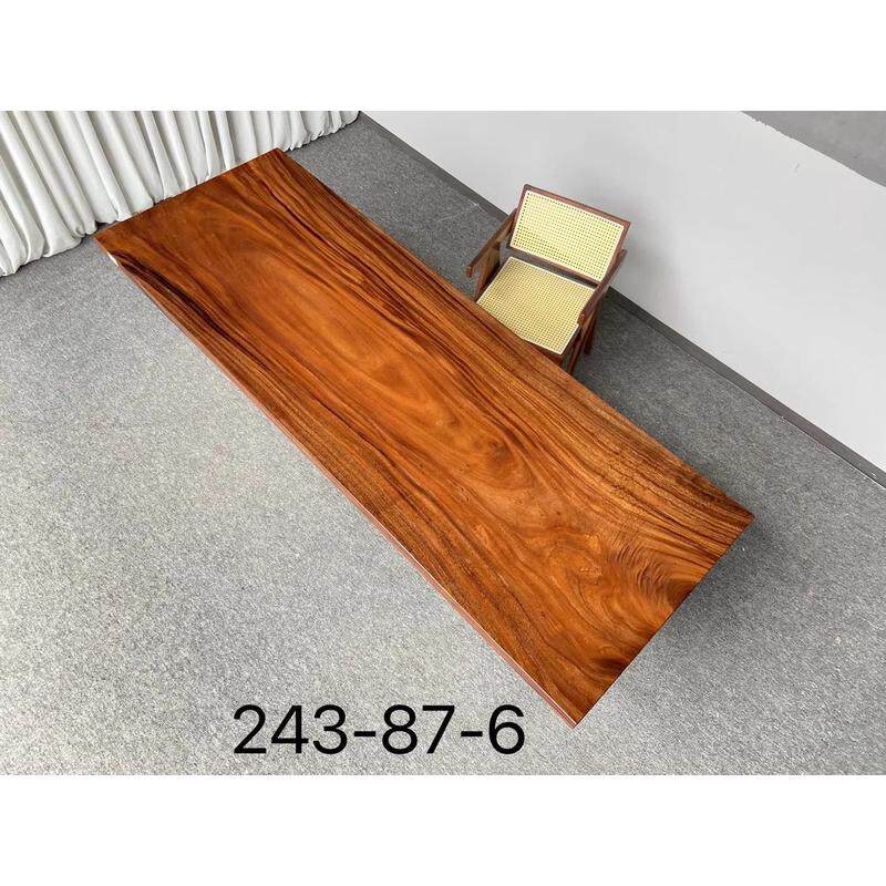 南美胡桃木实木大板大板板茶桌1米8原木餐桌整书桌老板办公会议桌