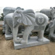 景区石雕动物大象青石石象摆件别墅企业单位门口青石石雕大象一对