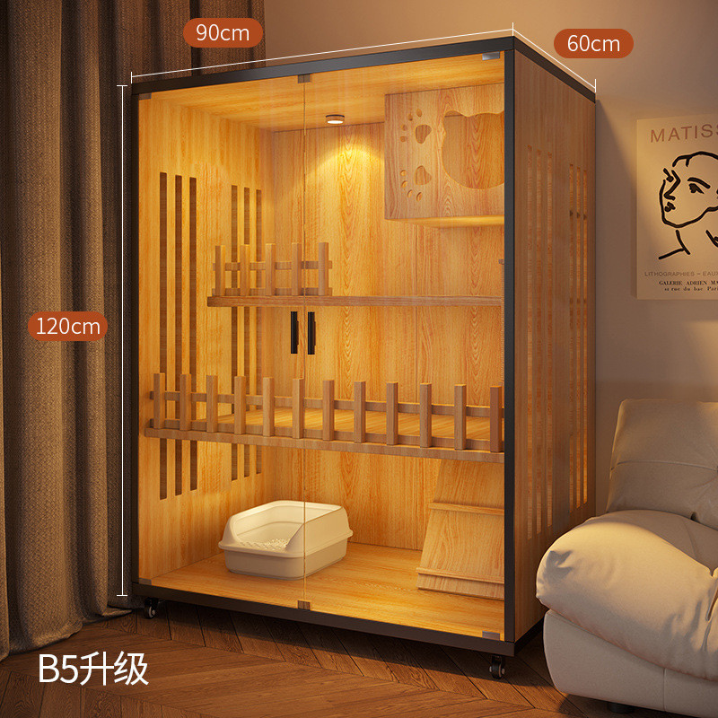 猫笼子家用室内自由空间猫舍猫窝猫屋猫别墅柜双层三层猫