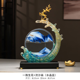 画流沙创意鹿摆件餐边柜子客厅电视柜办公室高级感家居好物装饰品