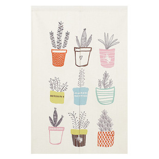 门帘防尘厨房卧室家用布帘北欧试衣间厕所遮挡隔断帘卫生间魔术贴