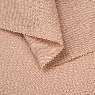 6*6亚麻面料 经纬麻布竹节 梭织活性染色布 240g箱包沙发靠垫面料