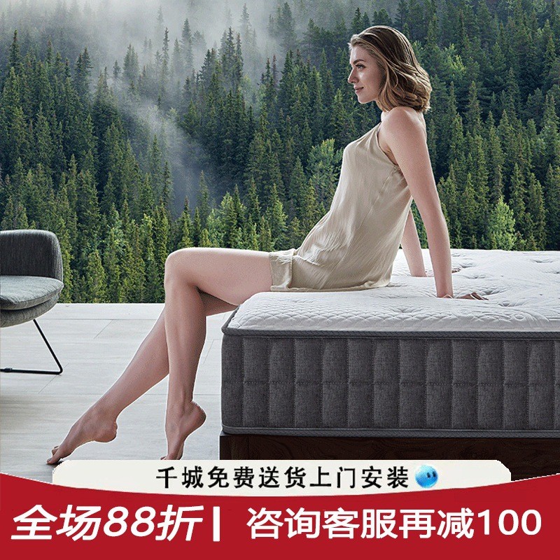 天然椰棕垫偏硬席梦思儿童软护脊椎床垫子经济型乳胶1.8m1.5棕榈