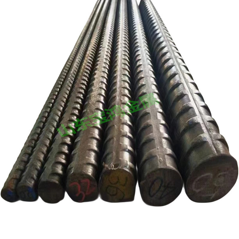 螺纹钢轧精山东25mm建筑工程用钢筋psb830预应力精轧螺纹抗浮锚杆