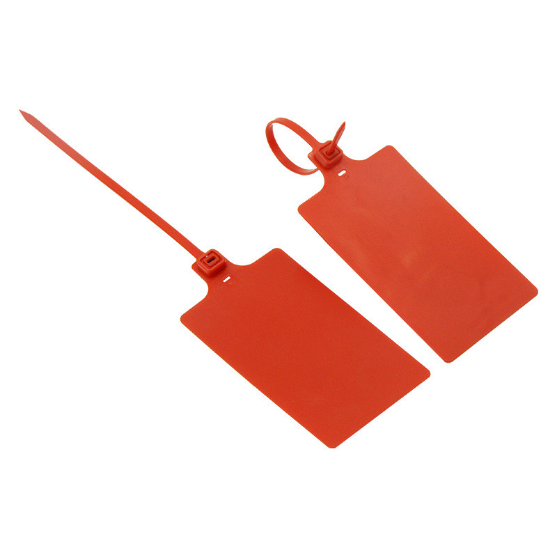 能吊牌挂签200条一包一体式中通韵达安物流快递快运塑料标牌扎带