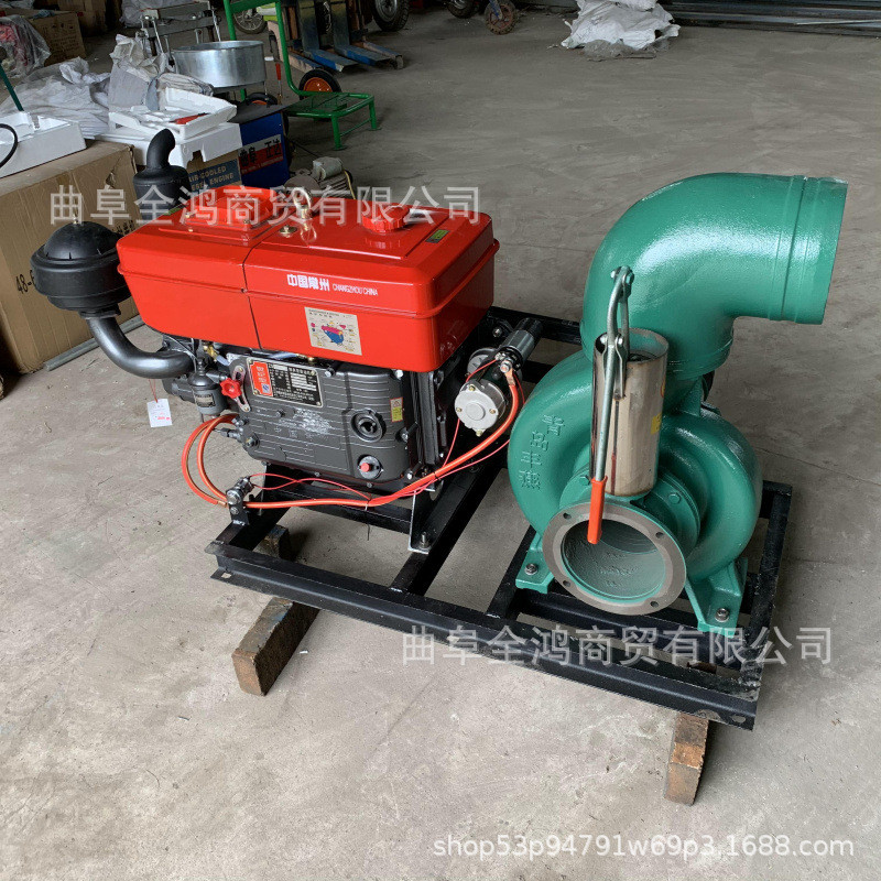 热销带排水大口径柴油抽水泵地下室压水井柴油8寸抽水泵