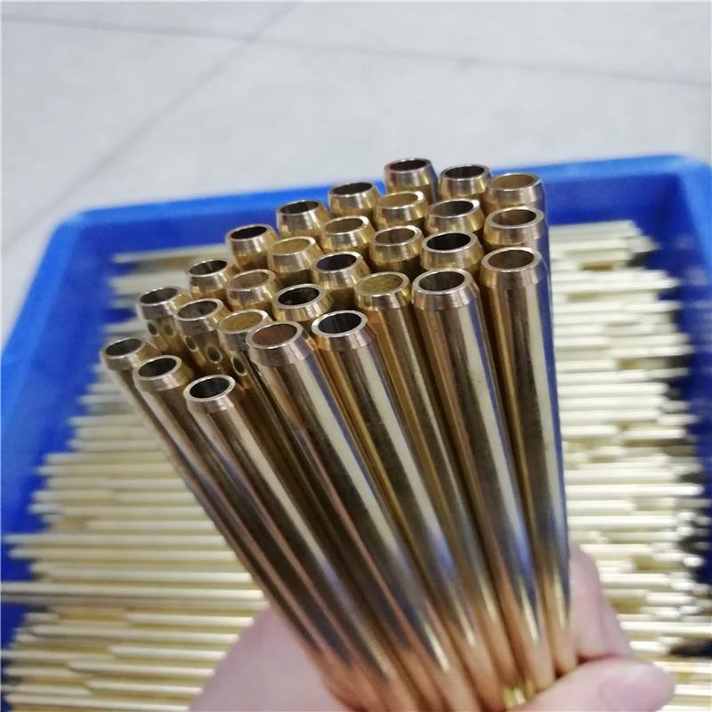 斜厂家h62/h65铜毛细管铜管精密切割切黄铜管口开槽打孔