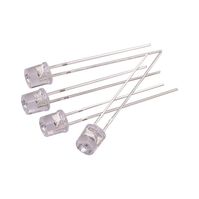 5mm平头光敏管长脚pt黑光敏接感应灯收管珠f5光敏管led发光二极管