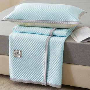 9zrt凉席子豆豆夏季冰丝凉席三件套可水洗机洗家用夏天空调感