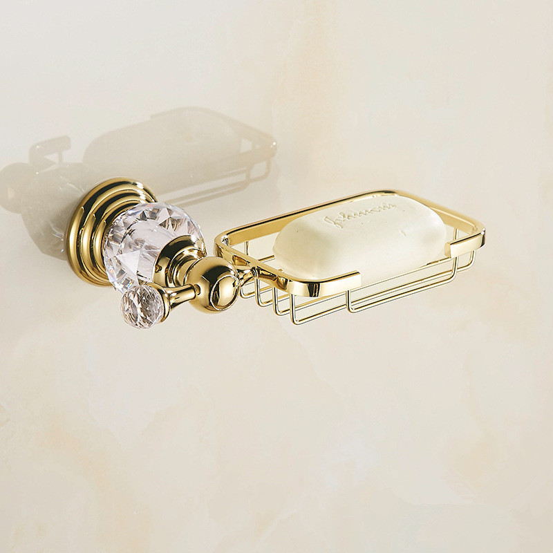 浴室配件套装配件7水晶装镶件的五金金色家居浴室装饰配件