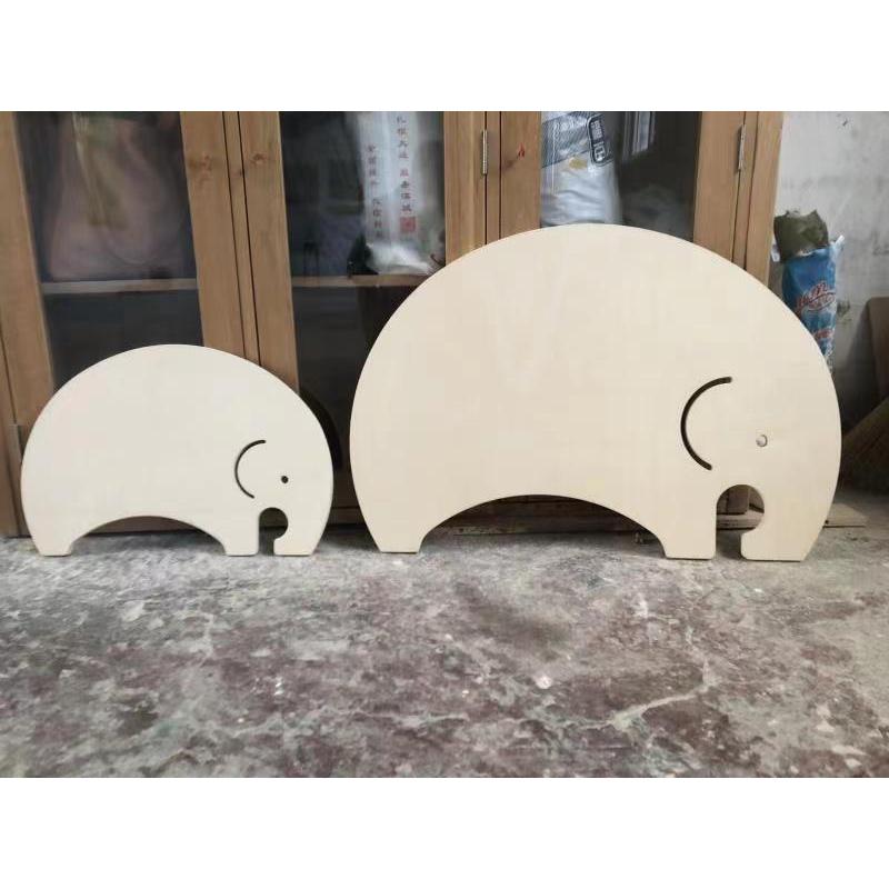 ins韩版奶油风桦木床护栏实木板大象儿童多层宝宝围栏防摔防护板