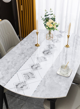 km@定制伸缩折叠透明桌布椭圆形pvc软玻璃防水桌垫水晶板防水油