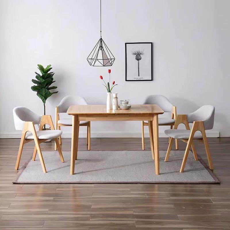 小斯家具北欧实木折叠小户型家用伸缩餐桌椅长方形饭桌推拉升降桌,住宅家具,实木餐桌,淘宝优惠券,粉丝福利购,淘宝优惠卷