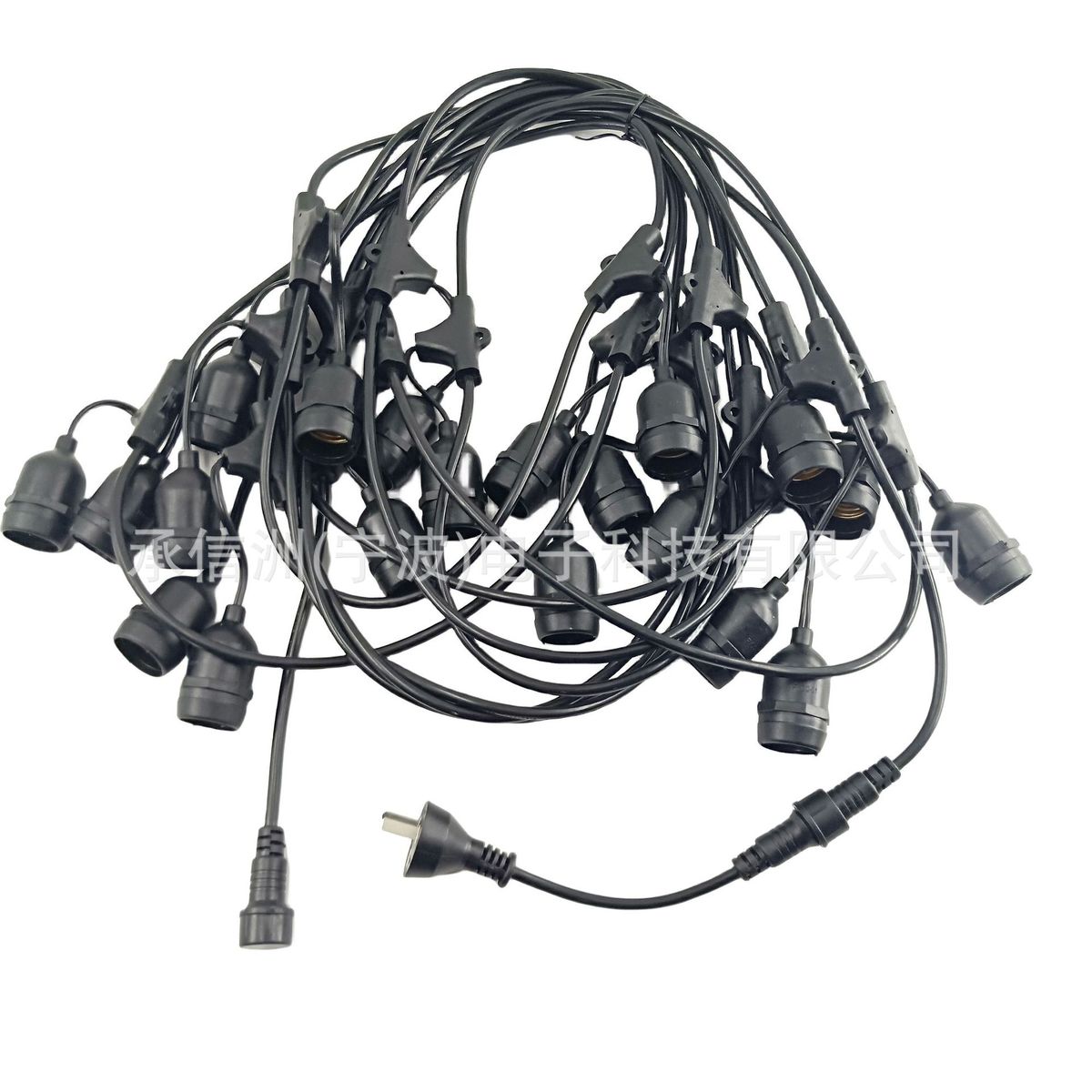 厂家供应防雨e27灯串线室内室外生产灯串线e27灯头s14pc2700k