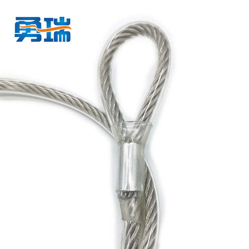 塑料10mm钢丝绳加厂家保护套钢丝包塑牵引拖车钢丝绳压制铝套