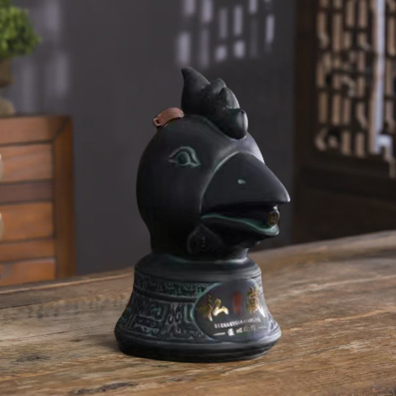 景德镇陶瓷酒瓶5斤装仿青铜器酒壶兽首复古空十二生肖创意白酒坛