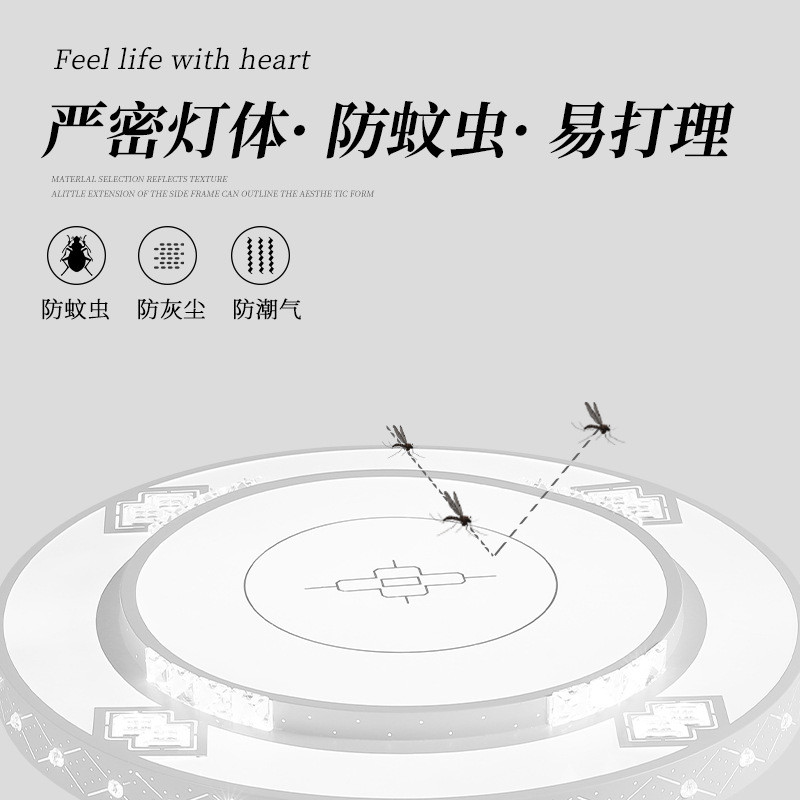 卧室灯具led吸顶灯现代简约家用大气客厅灯饰长方形大厅吊灯定制