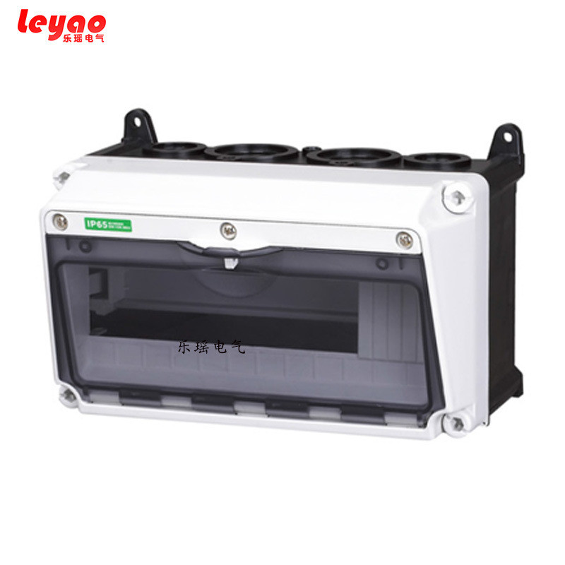 热销壁挂明装PC防水透明防尘配电箱12/24/36/48位回路控制开关照