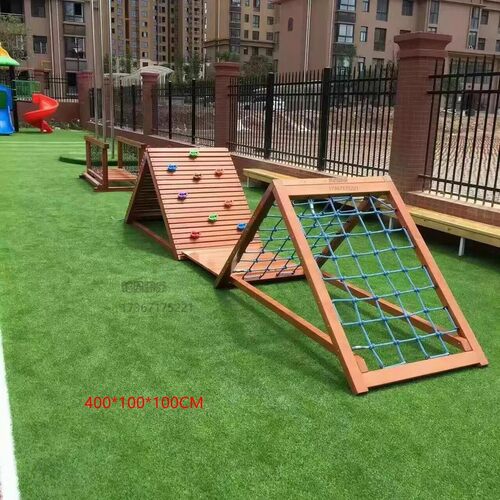 热销幼儿园室外梨花木大组合无动力游乐设备儿童乐园户外滑梯拓展