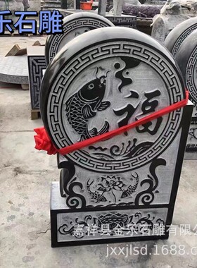 石雕抱鼓石仿古石门麒麟石墩仿古石雕门鼓鼓貔貅石门鼓门口摆件