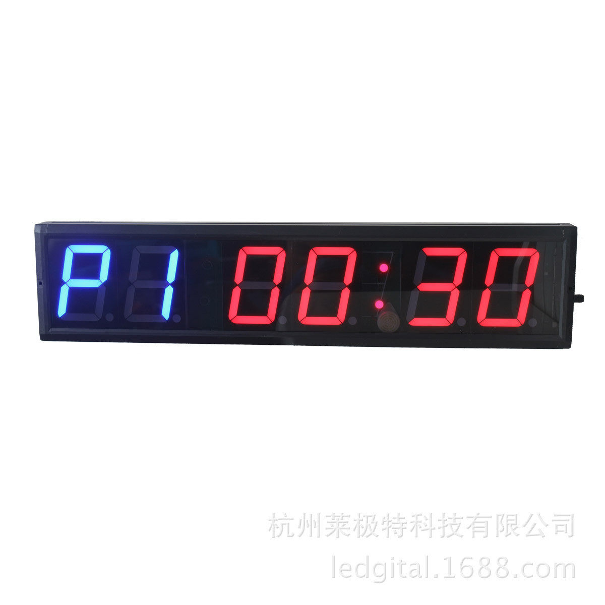 健身运动计时器4寸6位健身时钟间隔交替计时器健身房使用品优
