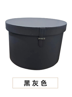 厂家衣帽间轻奢样板房皮质收纳盒圆形储物箱直供装饰品桌面圆盒