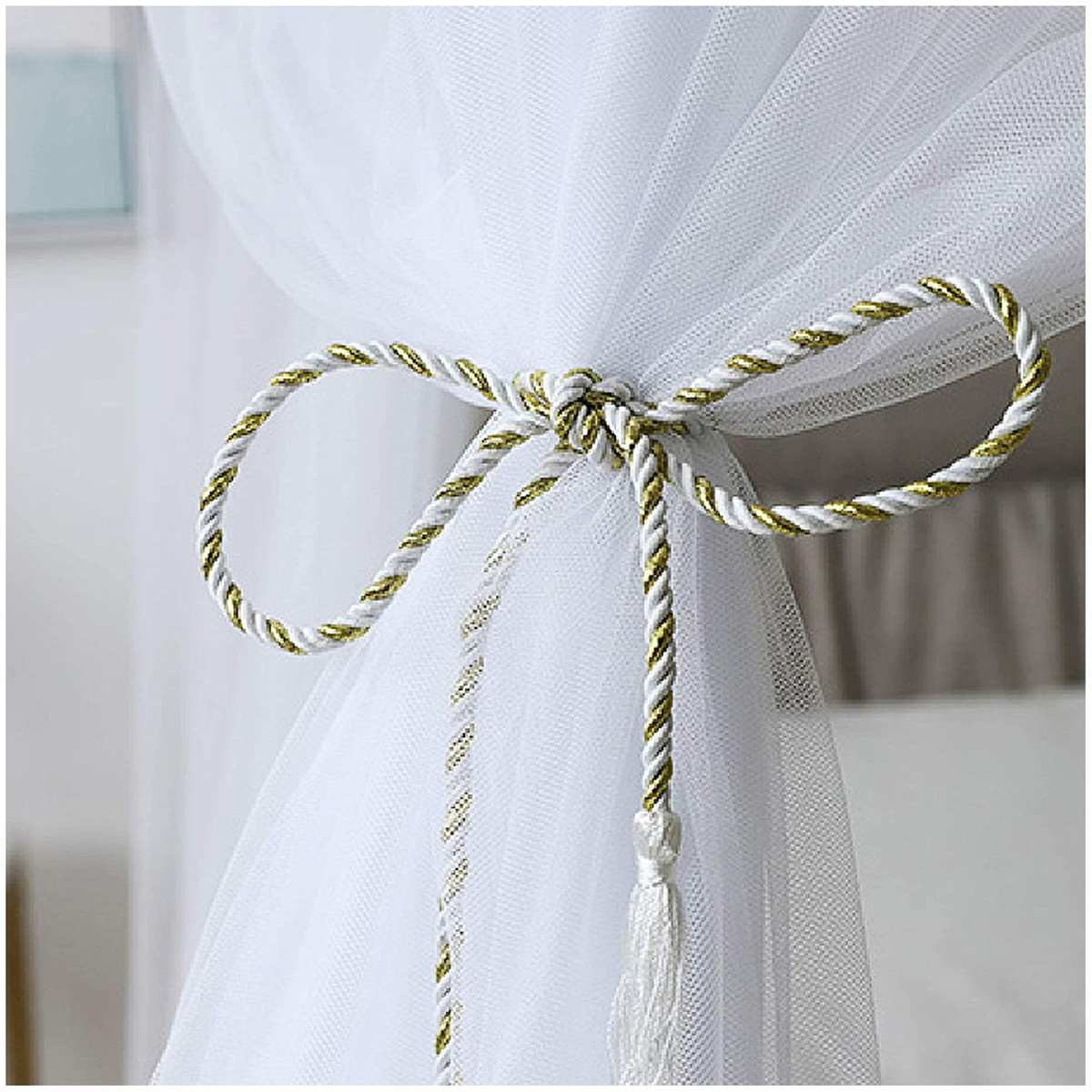 四开门方形蚊帐4角柱式床顶遮篷床帘床罩床帷公主窗帘女孩房床网