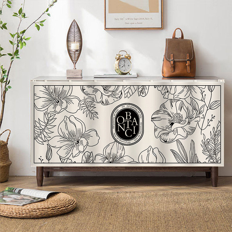 mnx2滑轨柜子遮挡帘厨房客厅鞋架置物架防尘拉帘自粘美式免打孔布