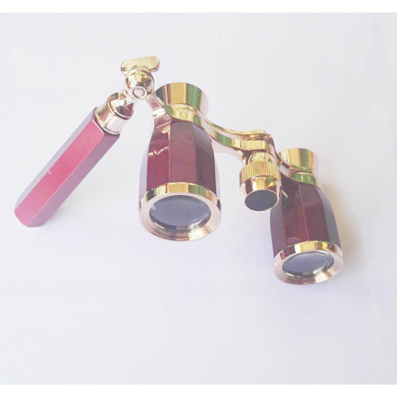 热销厂家热销复古金属手柄观剧镜看演唱会双筒望远镜欧式礼品望远