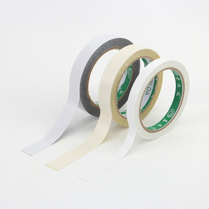 热销双面胶透明白色普通办公学习文具海绵胶带手撕胶带高粘泡沫胶