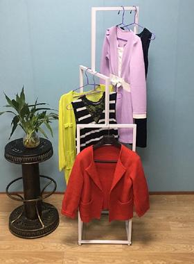 卧室铁艺衣帽收纳架男女装店服装展示架简约中岛陈列挂衣货架