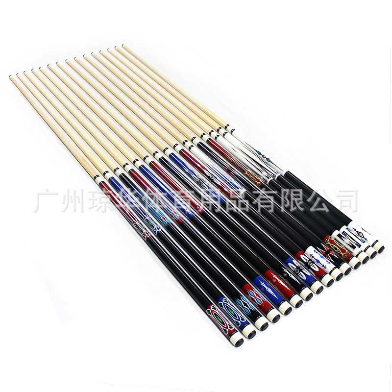 美式黑枫木九球杆台球杆大头杆八黑8球杆16彩桌球杆台球用品