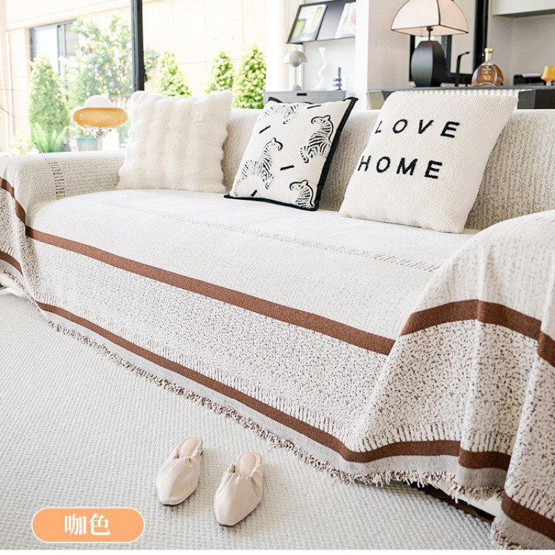 雪尼尔沙发巾一整张全盖垫四季通用2024新款防猫抓沙发毯沙发盖布