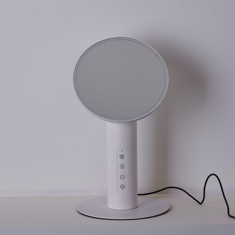 LED发光化妆镜网红补光台式小镜子卧室便携家用桌面小型梳妆镜