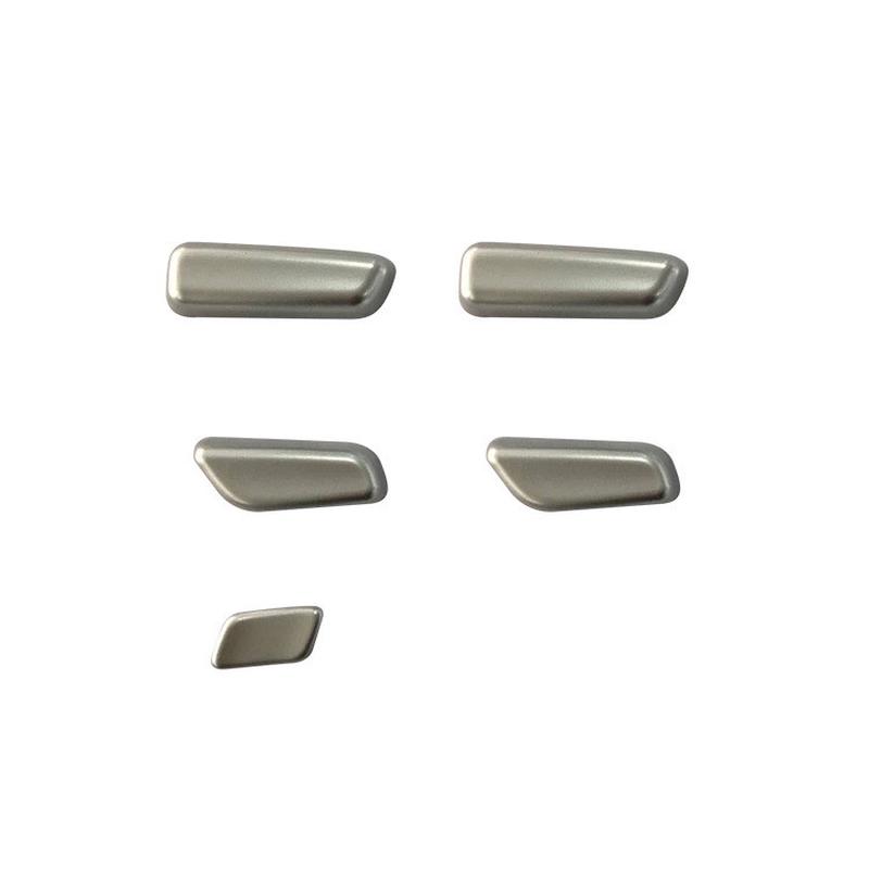 热销适用二代马自达cx-5调节座位框17cx-5座椅升降前后开关亚银碳