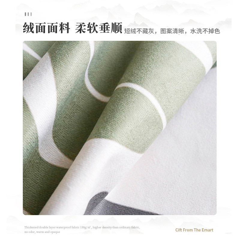 111v批发田园美式衣柜全封闭帘遮挡拉帘置物架书柜货架防尘帘门帘