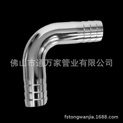 304/316L不锈钢双头皮管连接90度弯头格林软管宝塔接头管子配件