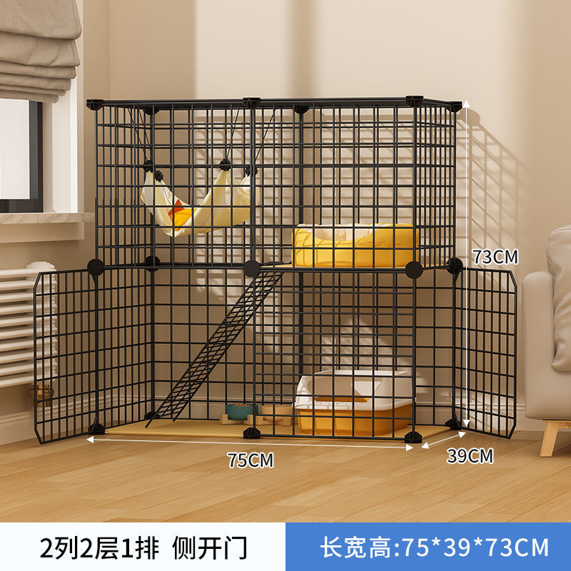 猫窝双层猫笼猫别墅家用室内带猫咪幼猫两层自由空间厕所一体