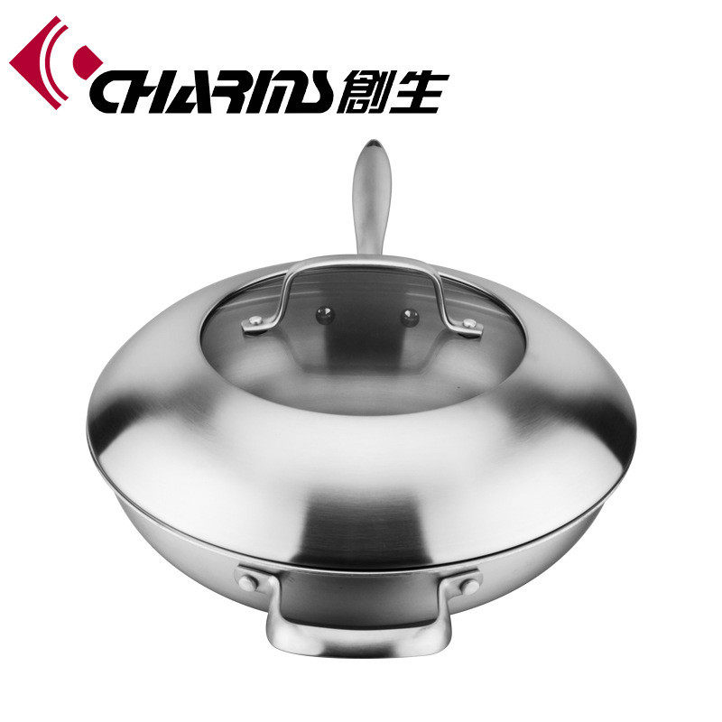 热销煮锅304不锈钢全家福六件套蒸锅创生煎锅奶锅整套可印logo可o