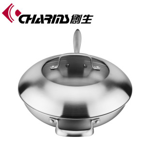 热销煮锅304不锈钢全家福六件套蒸锅创生煎锅奶锅整套可印logo可o