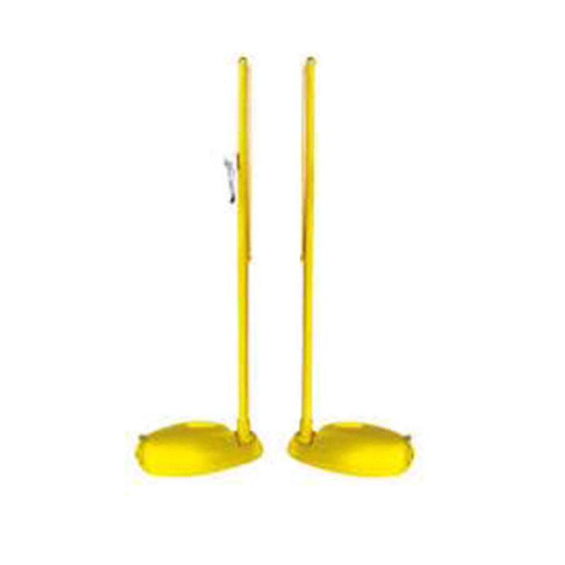 户外羽毛球网架 室外简易羽毛球支架移动比赛标准abs便携式柱