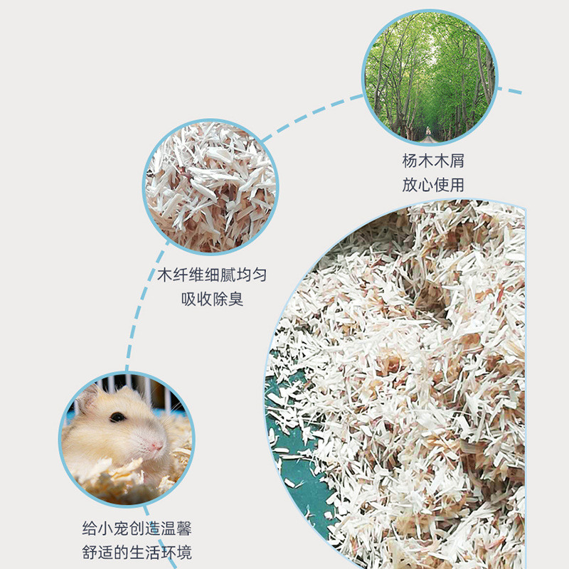 新款宠物用品宠物木纤维垫料小木屑宠物10kg防潮仓鼠木纤维垫料
