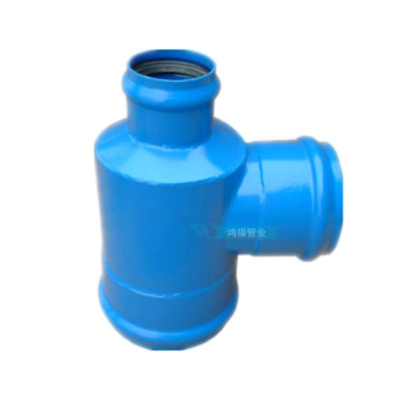 热销鸿福管业钢塑管件50-800钢制承口短管胶圈密封pvc管承插三通,基础建材,三通,淘宝优惠券,粉丝福利购,淘宝优惠卷