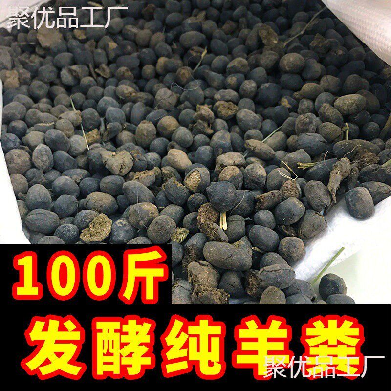 100颗粒羊粪发酵有机肥料羊粪蛋发酵纯羊粪斤羊粪批发营养土基质