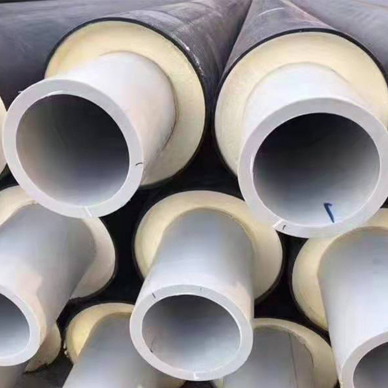 钢套钢蒸汽保温直聚乙烯发泡预制钢管埋无缝保温管聚氨酯保温钢管