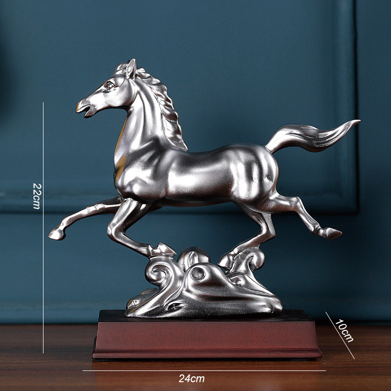 m3no博古架马上腾飞摆件书房桌面装饰品办公室送朋友开业礼品批发