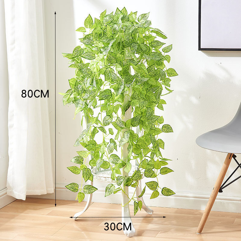 假花垂吊植物盆栽吊兰花藤装饰塑料藤蔓绿萝藤条空调客厅摆件