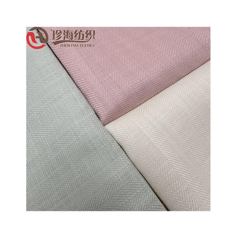 现货天丝亚麻人字斜人字裤料面料批发天丝麻彩色斜纹天丝麻布料