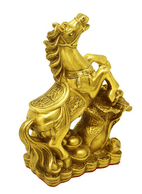 黄铜马黄铜马摆件踏白菜办公室家居摆件工艺品