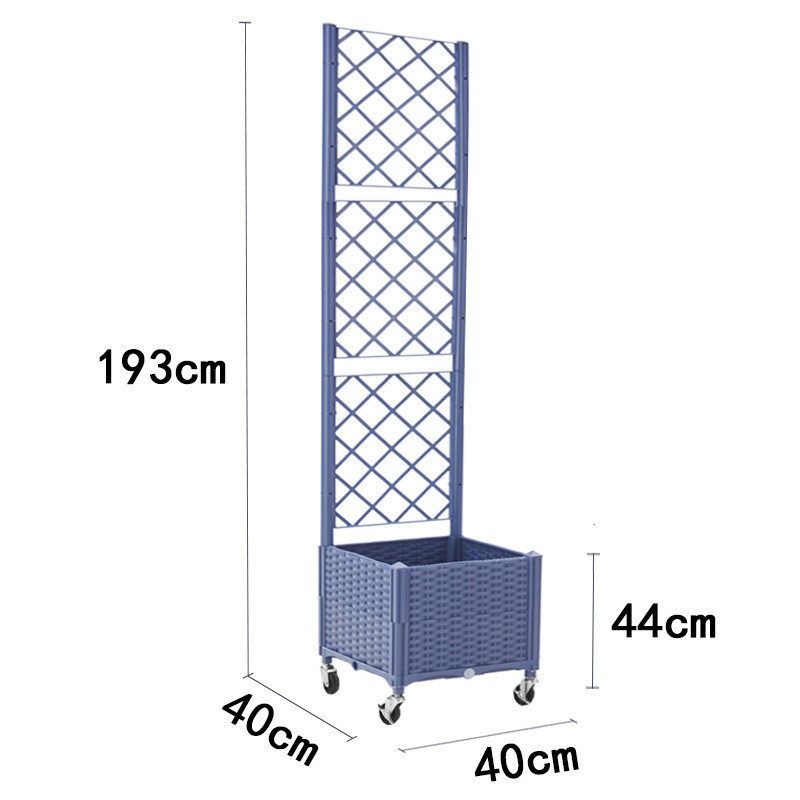 户外种植箱爬藤架种菜箱蔬菜阳台花箱带篱笆栅栏葡萄黄瓜攀爬支架